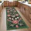 coucheta Multi-size Washable Soft Floral Area Rugs for Living Room, Non Slip Botanical Non Shedding Stain Resistant Carpet, for Bedroom, Dining Room - 2 of 4