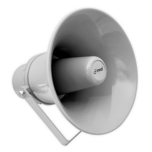 Pyle 9.7'' Indoor/Outdoor 20 Watt PA Horn Speaker with 70V Transformer (PHSP101T) - Grey - 1 of 4