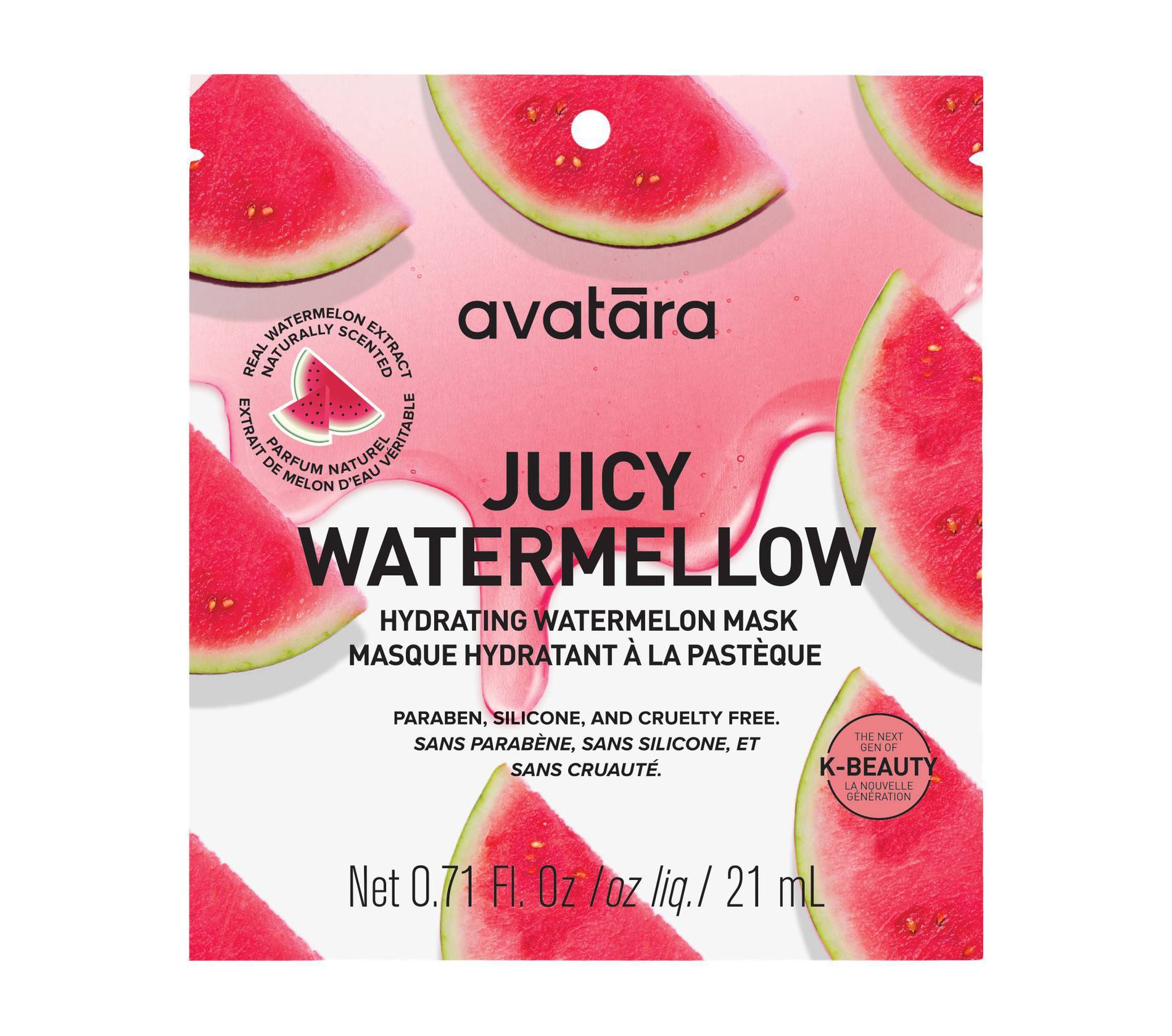 Avatara Watermellow Hydrating Mask - 0.71 fl oz