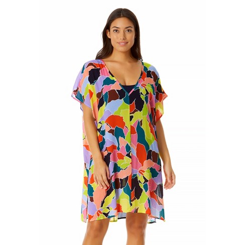 Anne Cole - Women's Easy Tunic Swimsuit Cover Up - Xs/s Multi : Target