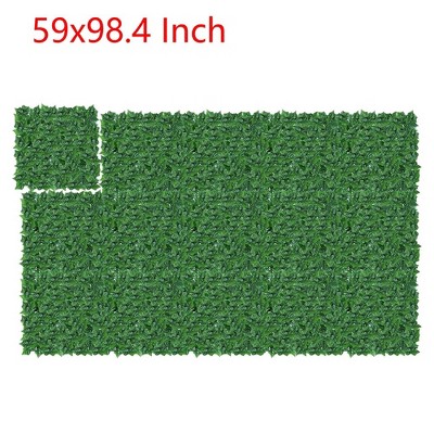 59"x98.4" Artificial Faux Ivy Leaf Privacy Fence Screen Home Garden Hedge Decor