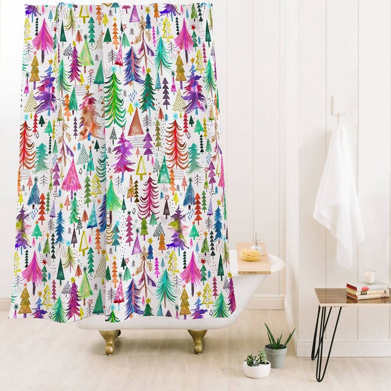 Ninola Design Christmas Trees Simply Modern Shower Curtain - Deny Designs, 3 of 5