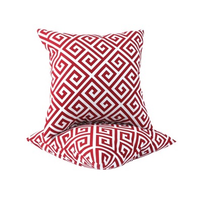 Chery Life 2 Pack Outdoor Throw Pillows, Waterproof & Fade-Resistant Patio Cushions (18x18 Inch)