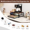2-Tier K-Cup Organizer with Sliding Drawers, 60-Capacity Coffee Bar Station with Cup & Lid Holder - 4 of 4