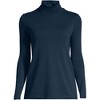 Lands' End Women's Supima Cotton Fitted Long Sleeve Turtleneck - 3 of 4