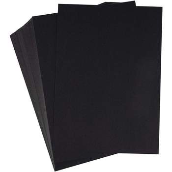 Paper Junkie 150 Sheets 5x7 Cardstock Paper, Black Stationary Paper Card Stock for Post Cards and Crafts, 5 x 7 In