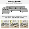 MOONMISS 129" Oversized Corduroy Sectional Sofa U-shaped Sofa Couch Modern Sofa for Living Room - 2 of 4