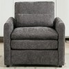 1PC Oversized Upholstered Armchair, Chenille Fabric Comfy Lounge Chair with Lumbar Pillow for Living Room or Bedroom - Coolbibila - 2 of 4