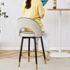 KTMBDW Bar Stools, PU Leather Swivel Barstools, Kitchen Counter Bar Stool, Kitchen Island Chairs, 2 Pcs - 3 of 4