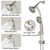 PAGED Dual Shower Head Luxury Shower Faucet Set with Drillless Stainless Steel Sliding Rod Assembly for Bathroom - 2 of 4