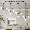 POWLIG 4 - Light Dimmable Globe Chandelier - 4 of 4