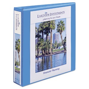 Avery Heavy-Duty Non Stick View Binder with DuraHinge and Slant Rings, 3 Rings, 1.5" Capacity, 11 x 8.5, Light Blue, (5401) - 1 of 4
