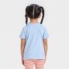 Toddler Girls' Oh So Loved Graphic T-Shirt - - Cat & Jack™ Light Blue - 3 of 4