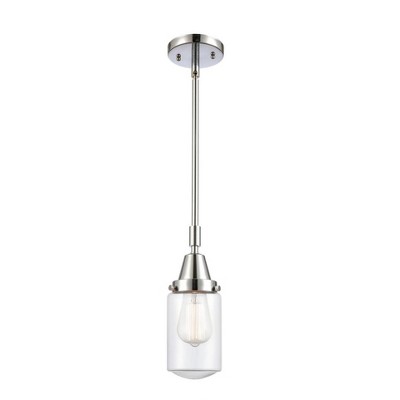 Dover - 1 Light Stem Hung Mini Pendant In Traditional Style-11.38 Inches Tall and 4.5 Inches Wide