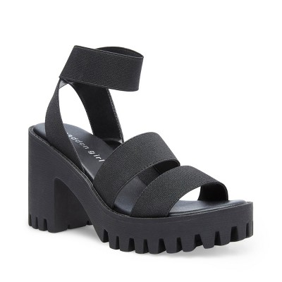 target platform sandals black