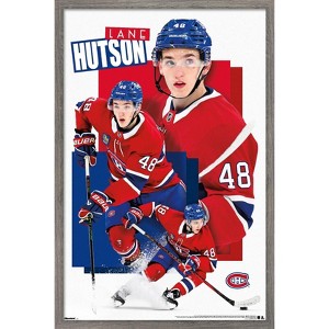 Trends International NHL Montreal Canadiens - Lane Hutson 25 Framed Wall Poster Prints - 1 of 4