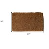 HomeRoots 16" X 27" Brown Coir Outdoor Door Mat - 3 of 4