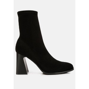 Candid High Ankle Flared Block Heel Boots Women - 1 of 4