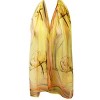 Wrapables Lightweight Sheer Silky Feeling Georgette Scarf, Yellow Floral - image 2 of 4