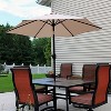 Sunnydaze Outdoor Aluminum Patio Table Umbrella with Polyester Canopy and Tilt and Crank Shade Control - 7.5' - image 2 of 4