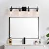 Elegant Lighting Avani 4 light Black and Clear Bath Sconce - 3 of 4