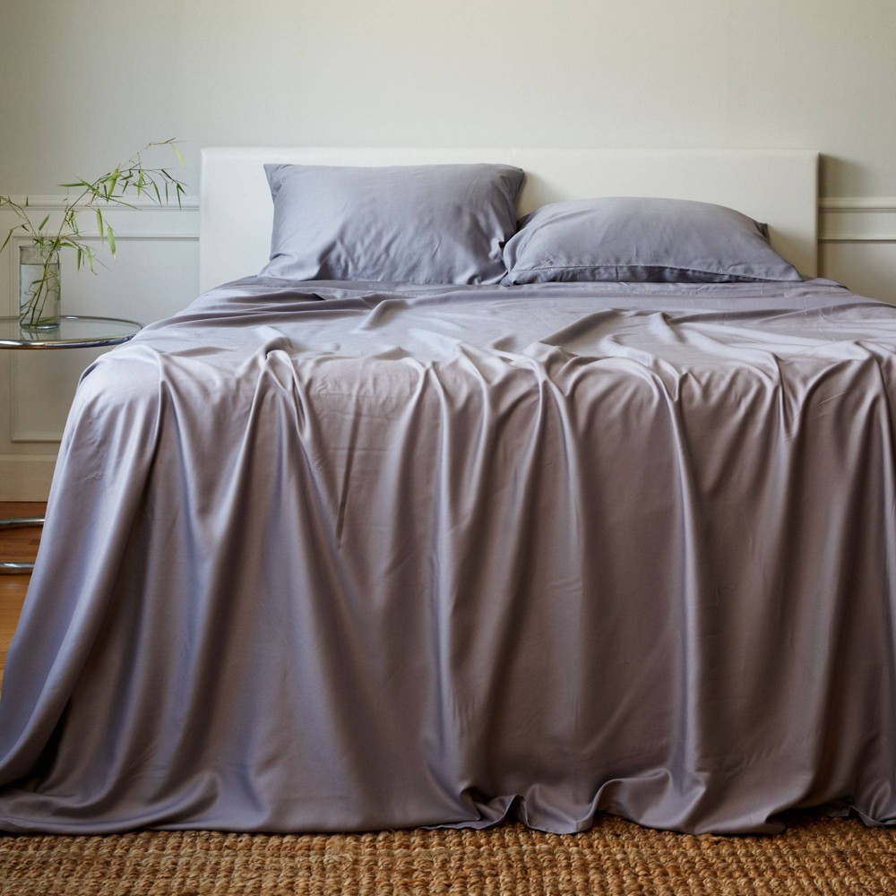 Photos - Bed Linen California King 300 Thread Count Luxury 100 Viscose from Bamboo Solid Shee