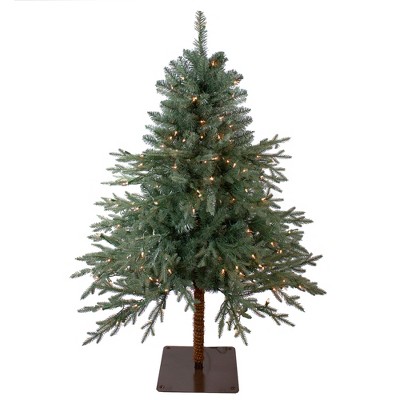 Northlight 4.5' Prelit Artificial Christmas Tree Medium Fairbanks Alpine - Clear Lights