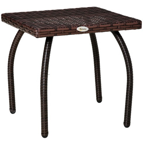 Small rattan garden discount table