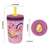 LunaLulinlk 15oz Toddler Cups For Travel or At Home, Durable Plastic Sippy Cups With Leak-Proof Design is Perfect For Kids (Starpower) - 3 of 4