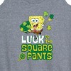 Women's - SpongeBob Squarepants - Luck Of The Square Pants Graphic Racerback Tank - 2 of 4