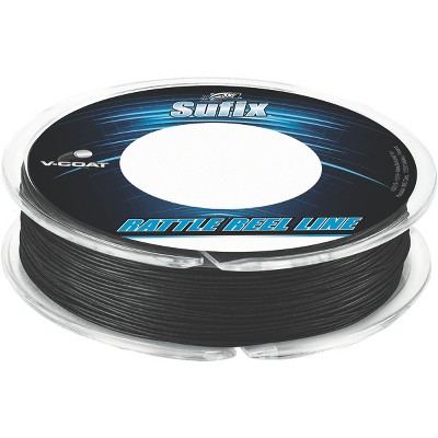 Sufix 50 Yard Rattle Reel V-coat Fishing Line - 30 Lb. Test - Black : Target