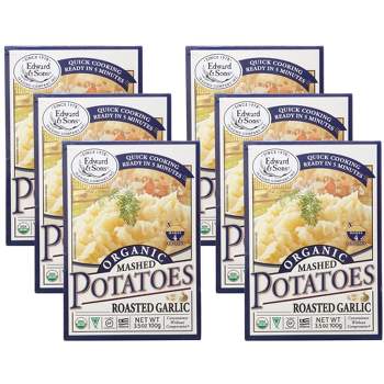 Edward & Sons Roasted Garlic Organic Mashed Potatoes - Case of 6/3.5 oz