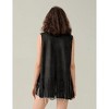 Women's 70s Hippie Fringe Vest Cardigan Rivets Sleeveless Jacket - 3 of 4