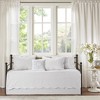 Vynxaria 6-Piece Reversible Scalloped Edge Daybed Cover Set - Cottage Charm, Twin Size - 2 of 4