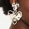 Abstract Floral Drop Earrings - A New Day™ - 2 of 3