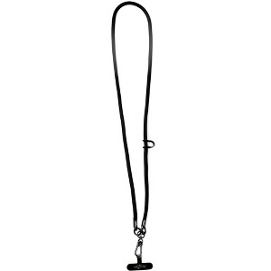 Pavilion Gift Company - Black - Soft Nylon Crossbody Phone Lanyard - Cell Phone Accessories - 1 of 4