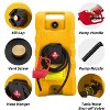 57 Litre Fuel Can with Manual Pump, Portable Gas Tank with Wheels and 3m Hose for Cars, Boats, Lawn Mowers - 4 of 4