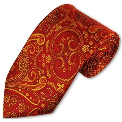 Men's Paisley 3.35 Inch Wide And 58 Inch Long Woven Neckties