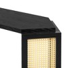 Kumasinova Narrow Console Table with Unique Arrow Design,Rattan Entryway Table with Storage Open Shelf,Sofa Table for Living Room,Hallway&Entrance - 4 of 4