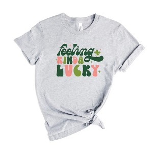 Simply Sage Market Women's Feelin Kinda Lucky Colorful Short Sleeve Graphic Tee - 1 of 3