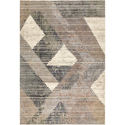 nuLOOM Beige 10 ft. x 13 ft. Vanita Transitional Southwestern Fringe Area Rug, Blue