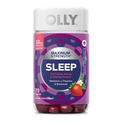 OLLY Maximum Sleep 10mg Gummies - Stawberry - 70ct