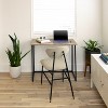 Emma and Oliver Small 36" Rustic Natural Home Office Folding Computer Desk - Laptop Desk - image 2 of 4