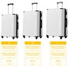 3/2/1pc Luggage Sets, Hardside Spinner Lightweight Suitcase with TSA Lock 20''/24''/28'' 4M -ModernLuxe - 2 of 4