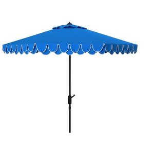 UV Resistant Elegant Valance 9Ft Auto Tilt Umbrella - PAT8006 - Safavieh - 1 of 3