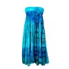 Agan Traders Women's Boho Summer Tie-dye High Waistband A Line Flared Maxi Skirt - 3 of 4