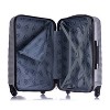 InUSA Medium Checked 24" Royal Lightweight Hardside Spinner Suitcase - Silver - 4 of 4