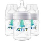 Philips Avent 3pk Anti-Colic Baby Bottle with AirFree Vent - Clear - 4oz