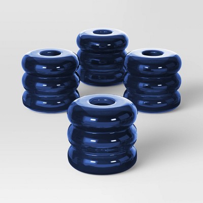 4pk Bubble Glass Taper Candle Holder - Room Essentials™