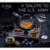 The Wine Savant Army Globe Design Whiskey & Wine Decanter Set Includes 4 Whiskey Glasses & 9 Whiskey Stones Laid on A Beautiful Wood Base - 850 ml - 2 of 4